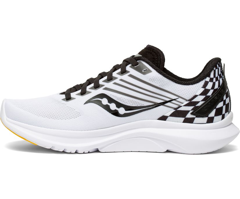 Women's Saucony Kinvara 12 Running Shoes White / Black | Singapore 174KORI